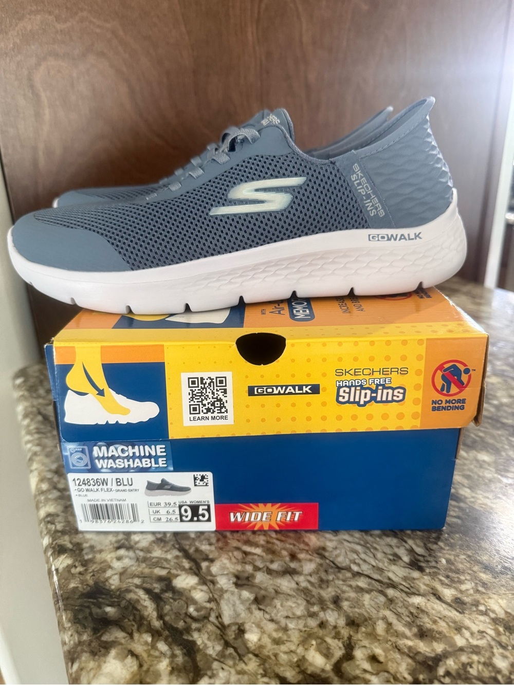 Skechers GOwalk Men’s Gray Slip-On Athletic Sneakers